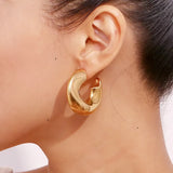 C Shape Hoop Earring