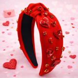 Red Amour Sequin Headband