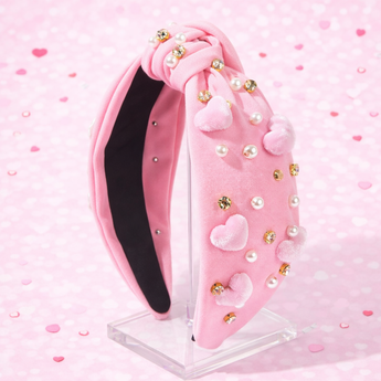 Light Pink Pillow Heart Headband
