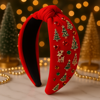 Red Christmas Jolly Headband
