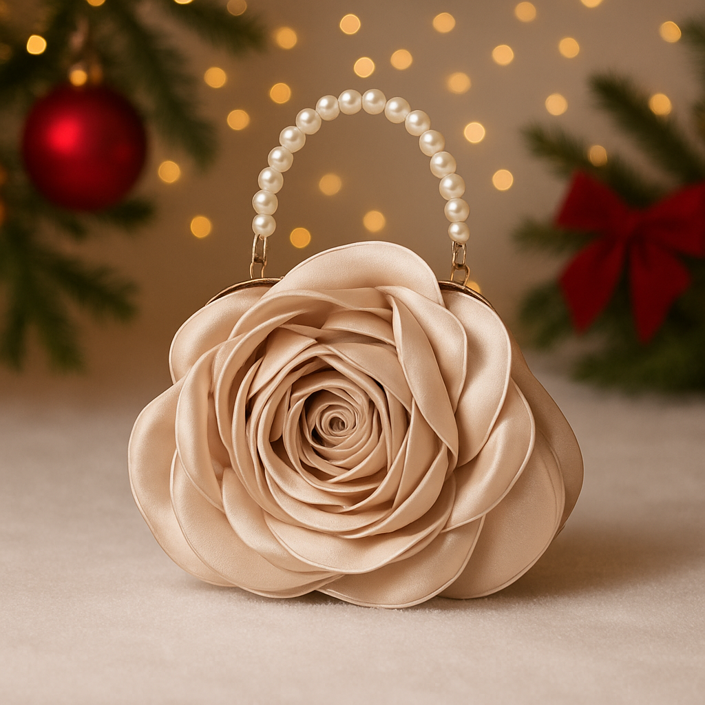 Fleur de Satin Bag