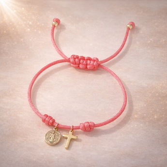 Peach Grace Cord Bracelet