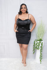 Black Cargo Skirt