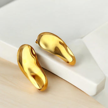 Geometric Shape Statement Stud