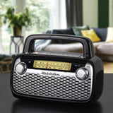 Studebaker Retro Portable AM/ FM Rechargable Radio & Speaker