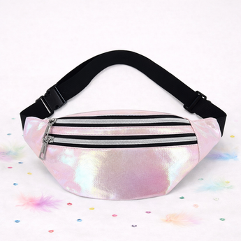 Iridescent Pink Metallic Fanny Pack