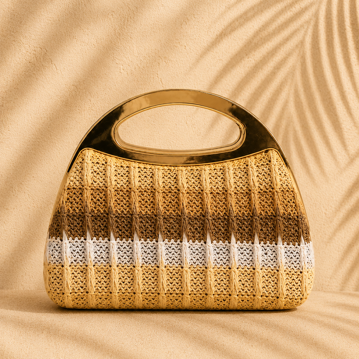 The Golden Weave Clutch