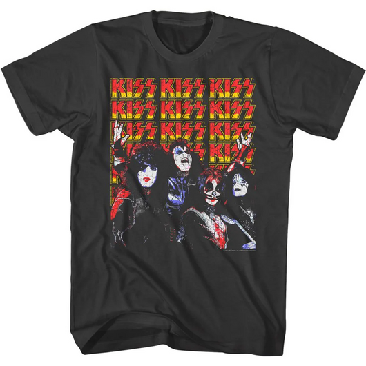 KISS Lots Of Logos Unisex T-Shirt