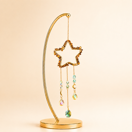 Tiger Eye Star Wind Chime