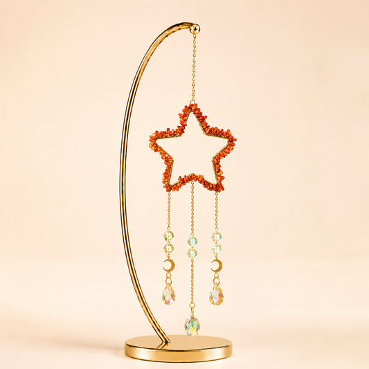 Red Aventurine Star Wind Chime