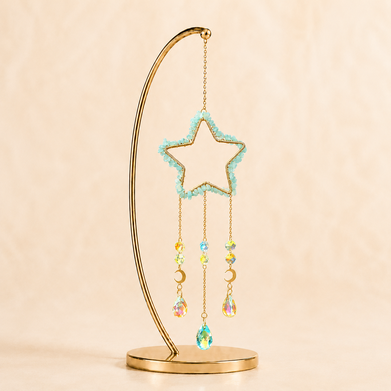 Aquamarine Star Wind Chime