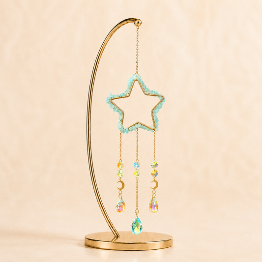 Aquamarine Star Wind Chime