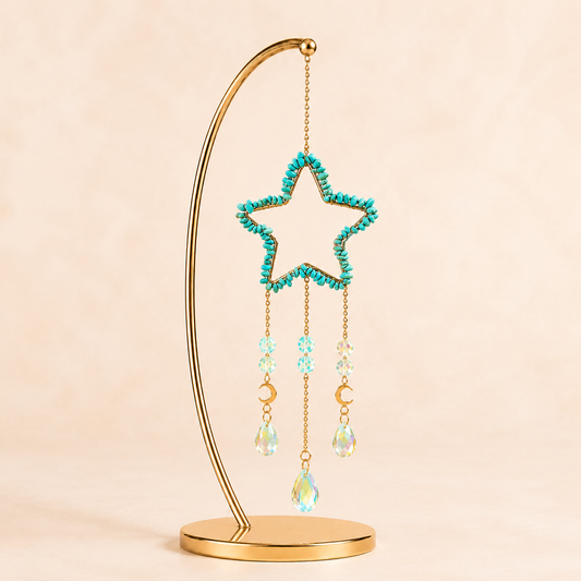 Turquoise Star Wind Chime