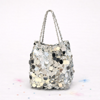 Silver Sequins Cross Body