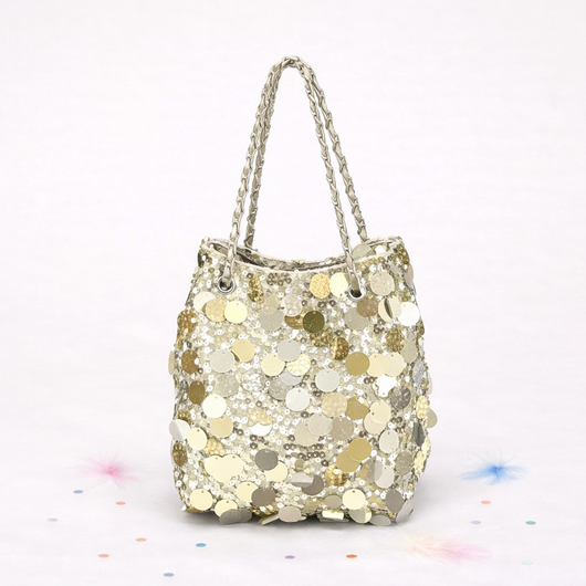 Gold Sequins Cross Body
