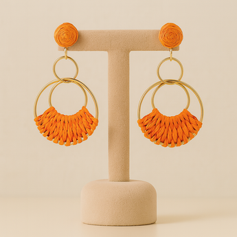 Tangerine Drop Earring