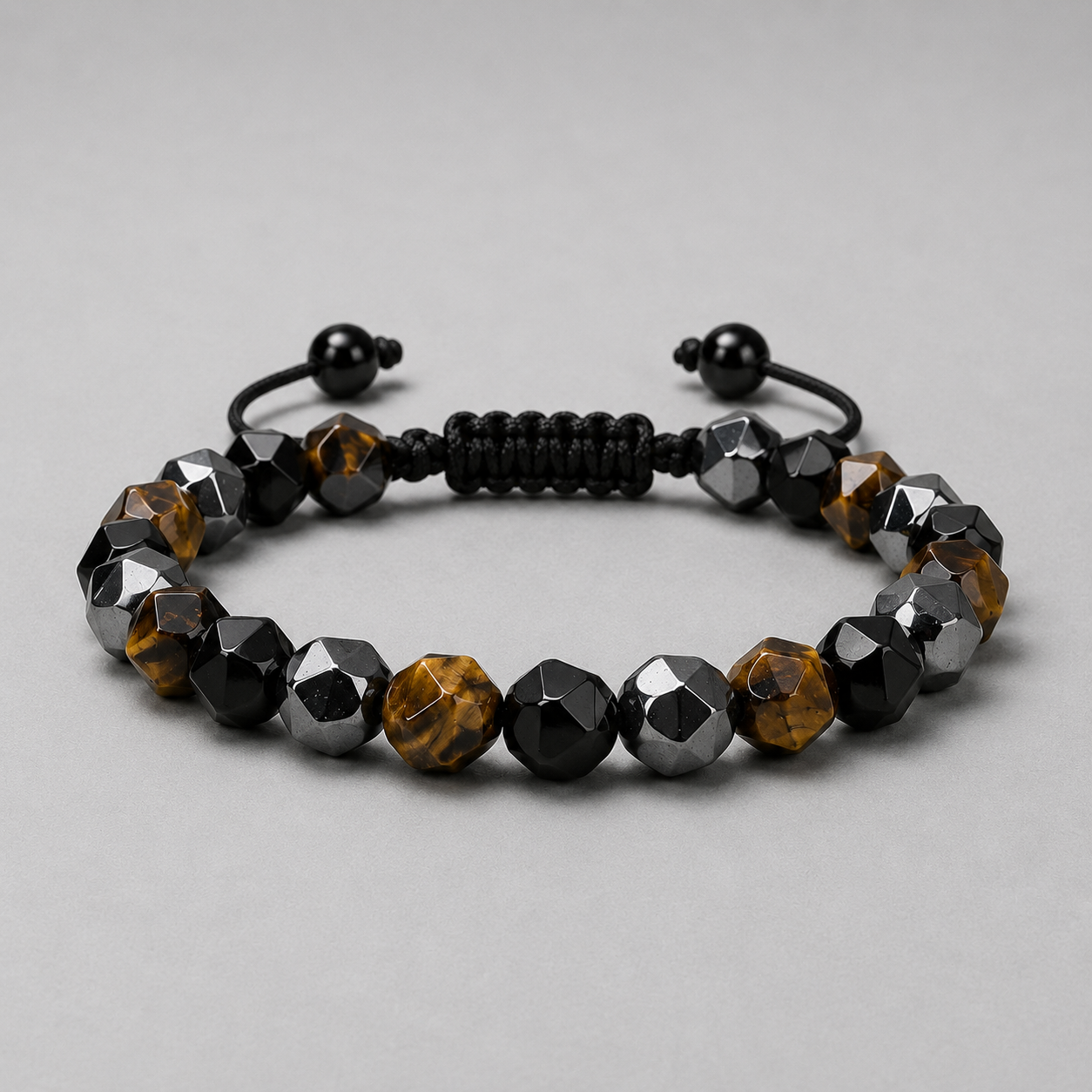 Titan Balance Bracelet — Black Onyx, Tiger Eye & Hematite