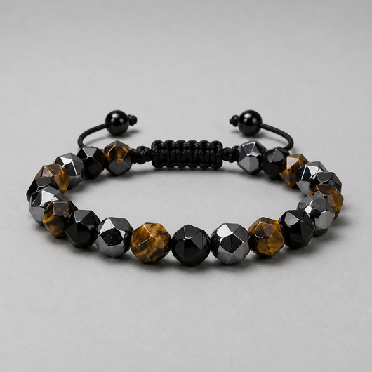 Titan Balance Bracelet — Black Onyx, Tiger Eye & Hematite