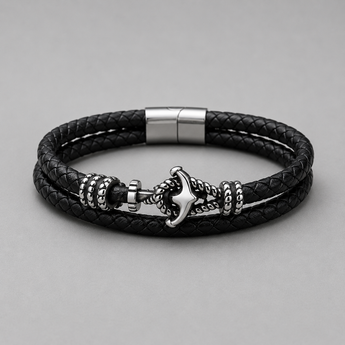 Anchor and Strength Bracelet