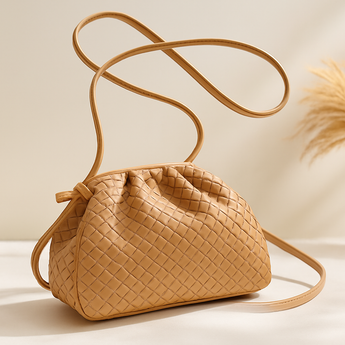Small Weave Cloud Shape Buckle Crossbody
