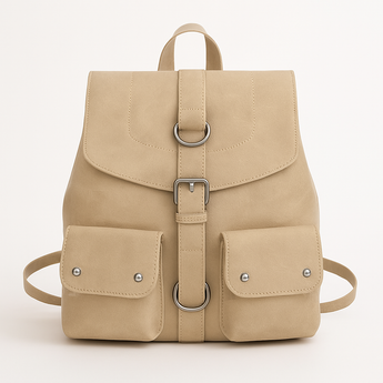 Beige Trendy Backpack