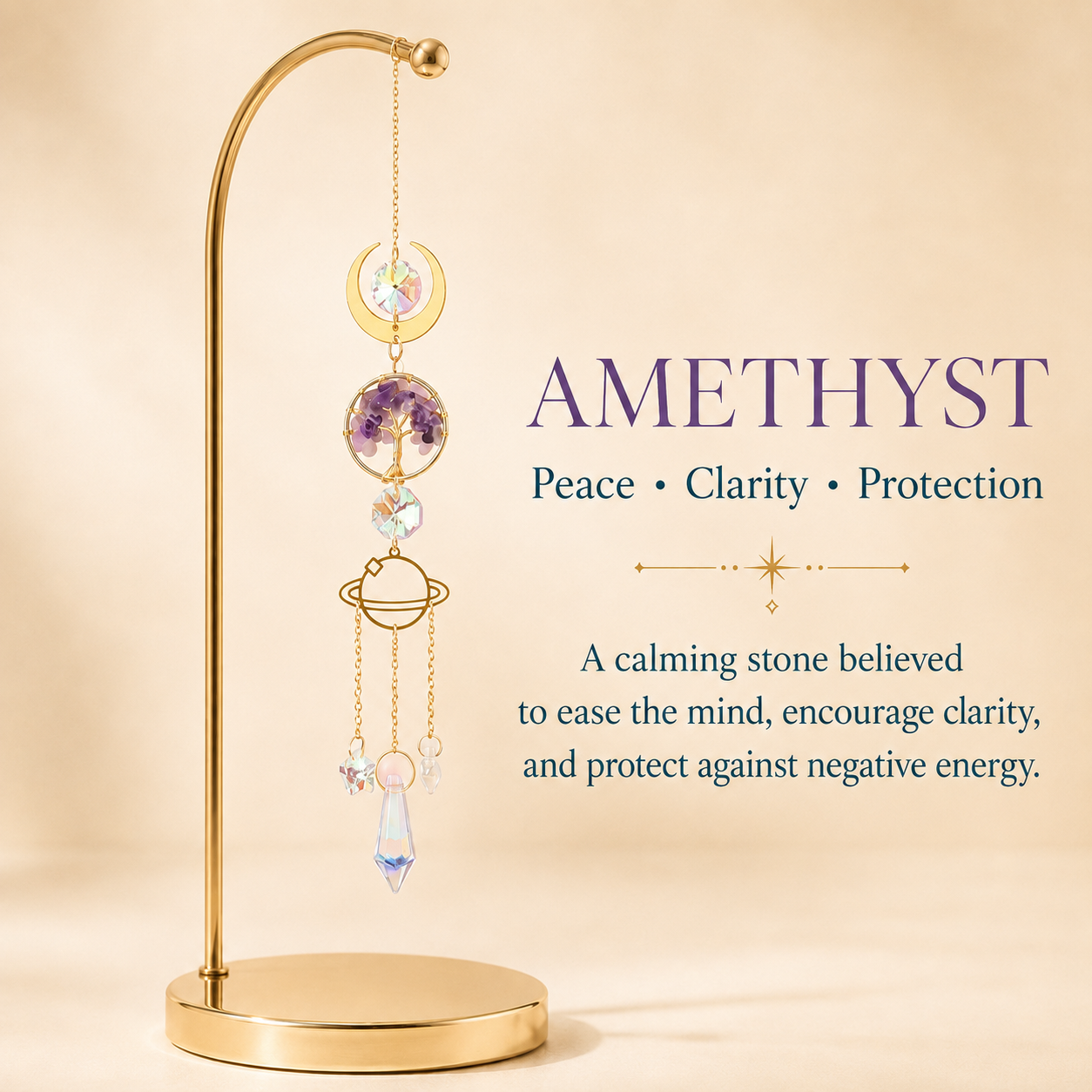 Amethyst Tree of Life Small Suncatcher