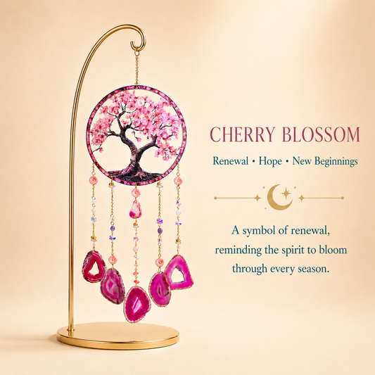 Cherry Blossom Agate Wind Chime