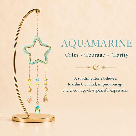Aquamarine Star Wind Chime