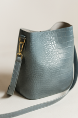 Wide Shoulder Strap Bucket Bag