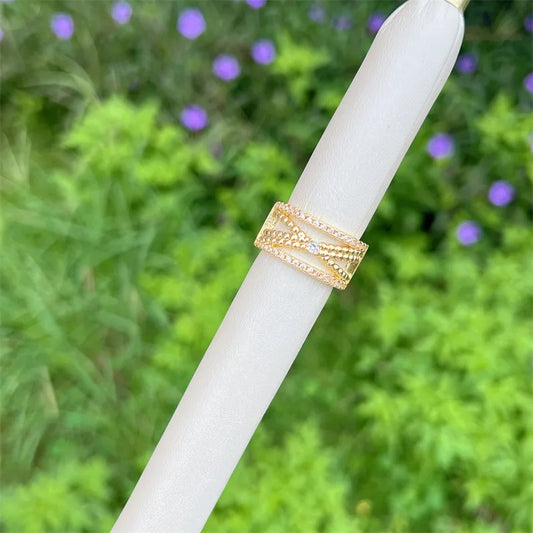 Rhinestone Adjustable Ring