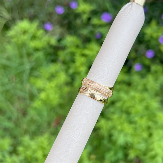 Rhinestone Adjustable Ring