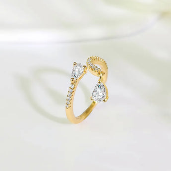 Open Ring Rhinestone Ring