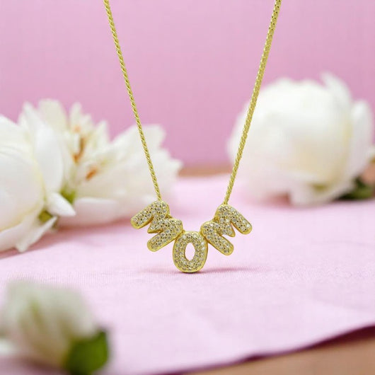Mom Rhinestone Necklace