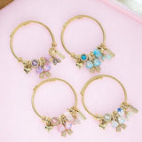Charms Bracelet with Rhinestone Bow