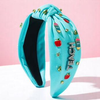 Teal Teacher Headbands