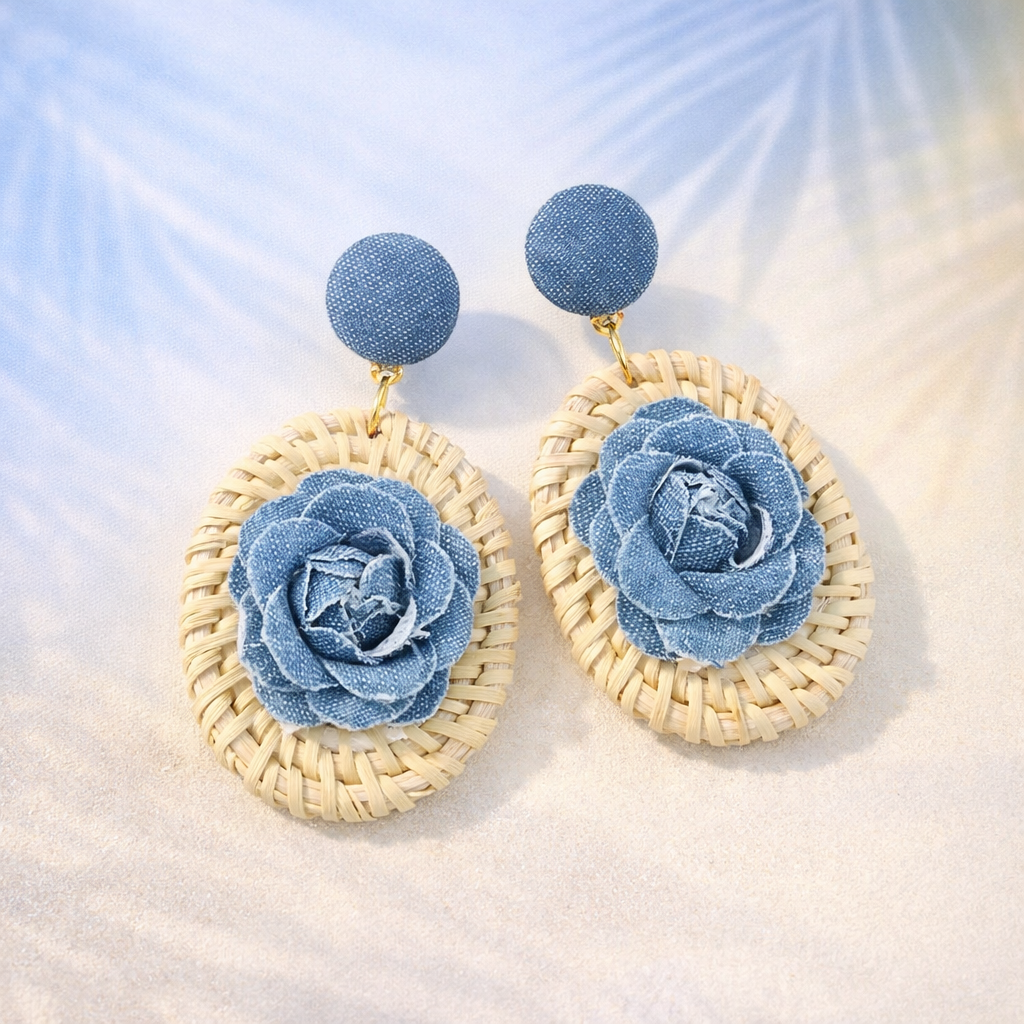 Coastal Denim Earrings