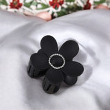 Flower with Rhinestone Hair Claw