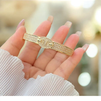 Rhinestone Statement Bangle