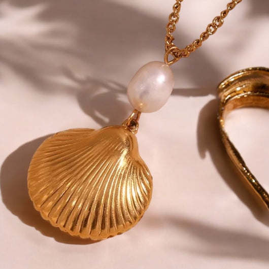 Shell and Pearl Necklace