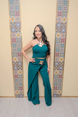 Hunter Green Top and Pant Set