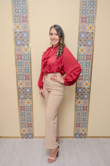 Camel Belt with Buckle