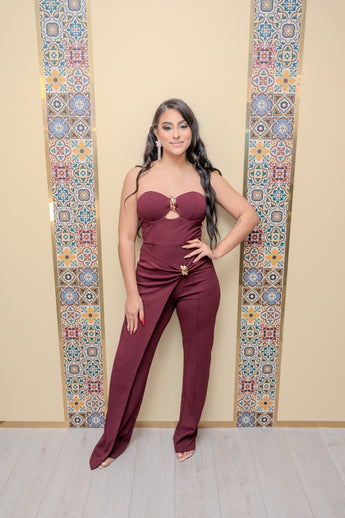 Wine Jumpsuit
