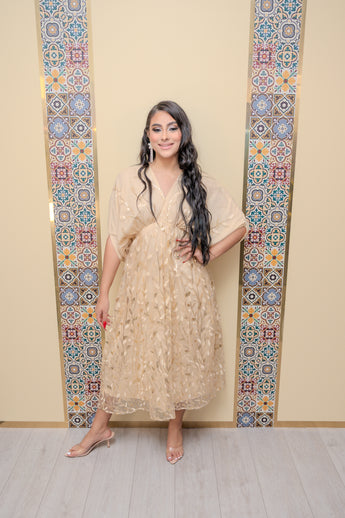 Champagne Midi Dress