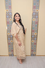 Champagne Midi Dress