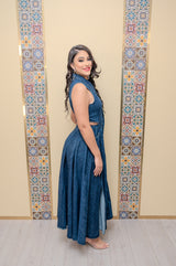 Denim Side Cutout Dress