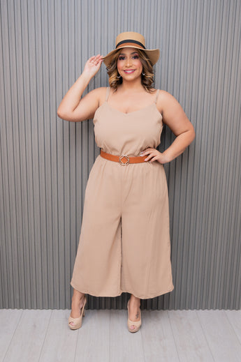 Khaki Wide Leg Jumper