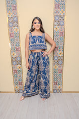 Navy Top and Pant Set