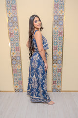 Navy Top and Pant Set