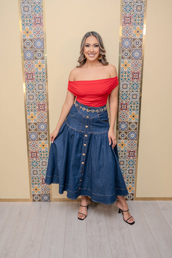 Red Two Layer Bodysuit