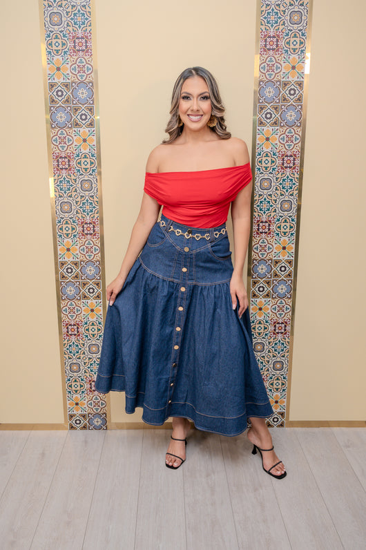 Red Two Layer Bodysuit